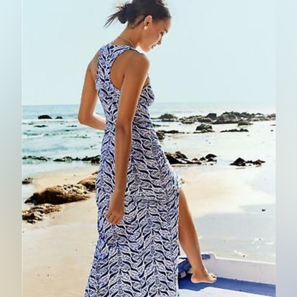 Lilly Pulitzer Kerri Maxi Dress Mermaids Tale XL
